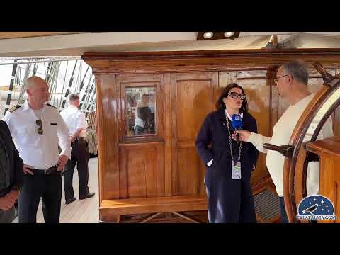 El buque escuela danés Danmark visita por primera vez el puerto de Santa Cruz de La Palma