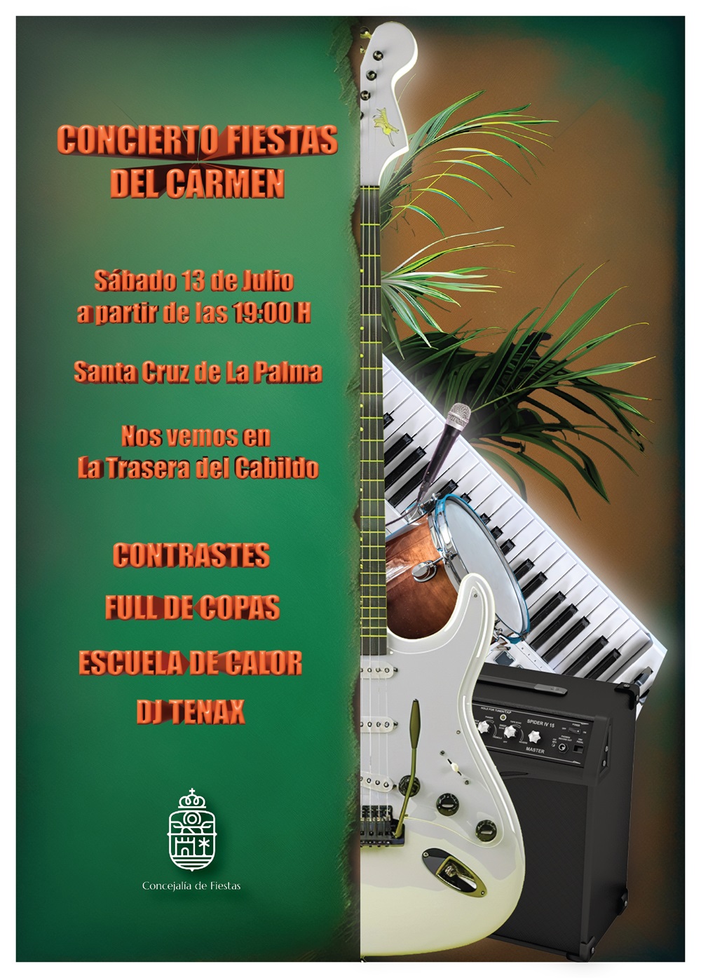 Santa Cruz de La Palma organiza una gran jornada musical con motivo de las Fiestas del Carmen