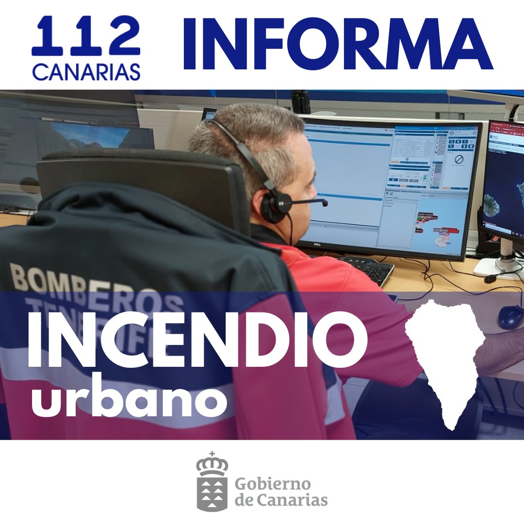 Incendio declarado en un solar de Barlovento