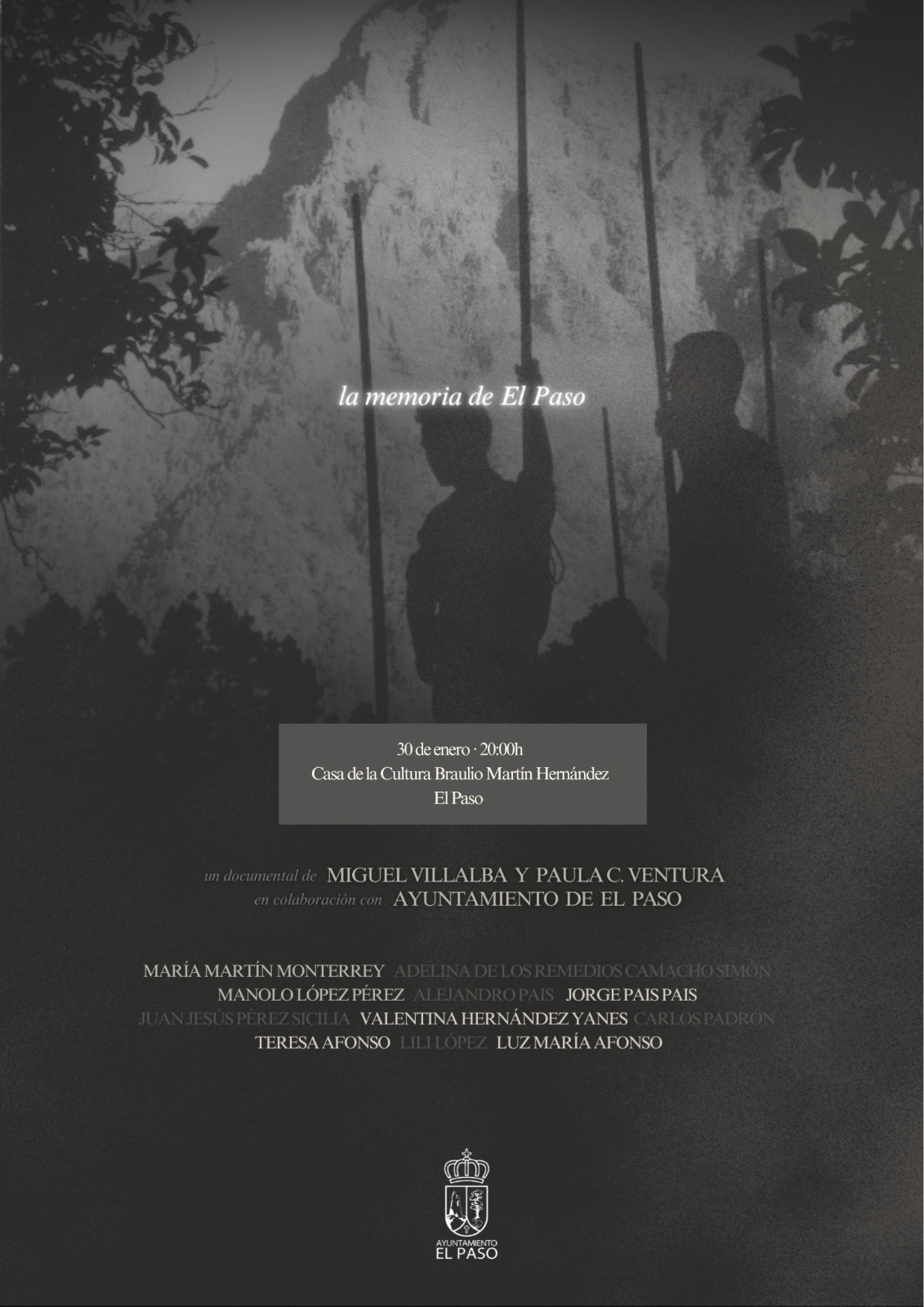 El documental “La memoria de El Paso” se estrena este viernes en la Casa de la Cultura Braulio Martín Hernández