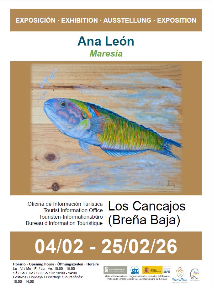 Del 4 al 25 de febrero la Oficina de Información Turística de Los Cancajos acoge la Exposición de pintura al óleo "Maresía” de Ana Margarita León Pérez
