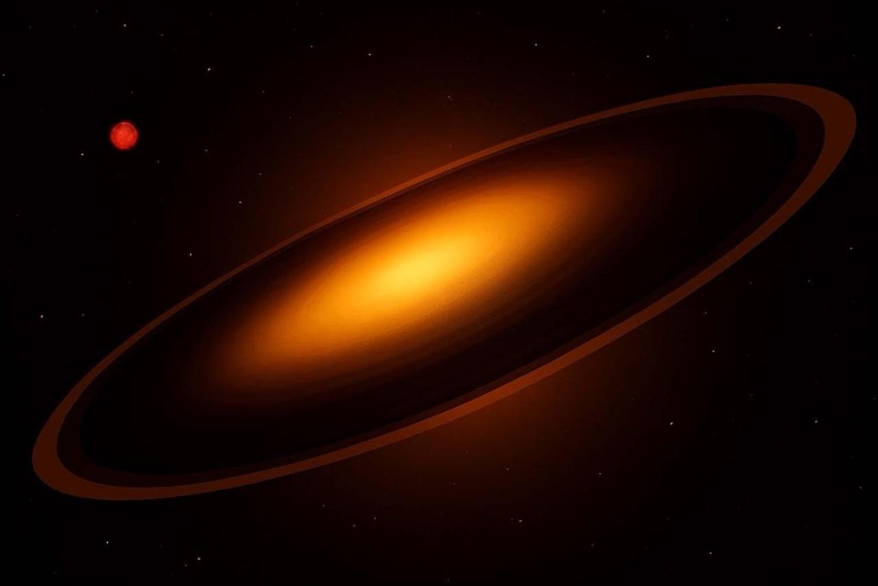 Un gigantesco sistema de anillos alrededor de un objeto subestelar provoca un raro eclipse de su estrella anfitriona durante 9 meses