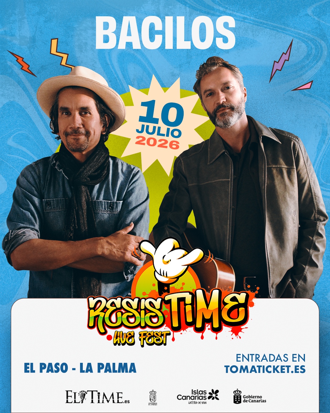 Bacilos se suma a la quinta edición de ResisTIME, que promete una noche latina inolvidable