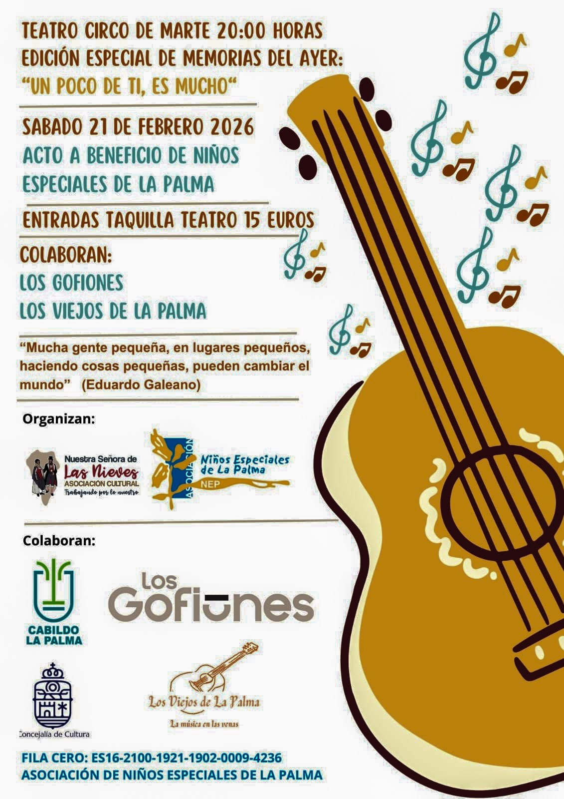 El Teatro Circo de Marte acoge una nueva edición de 'Memorias del Ayer' a beneficio de Niños Especiales de La Palma