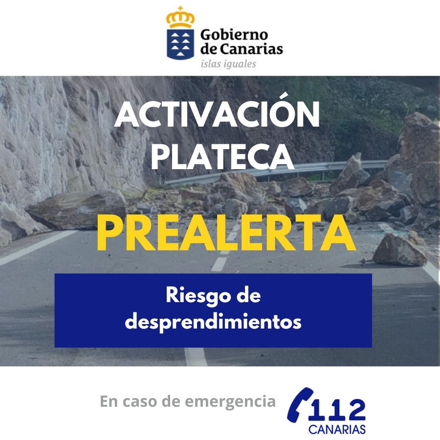 El Gobierno de Canarias activa la prealerta por riesgo de desprendimientos en islas occidentales y Gran Canaria