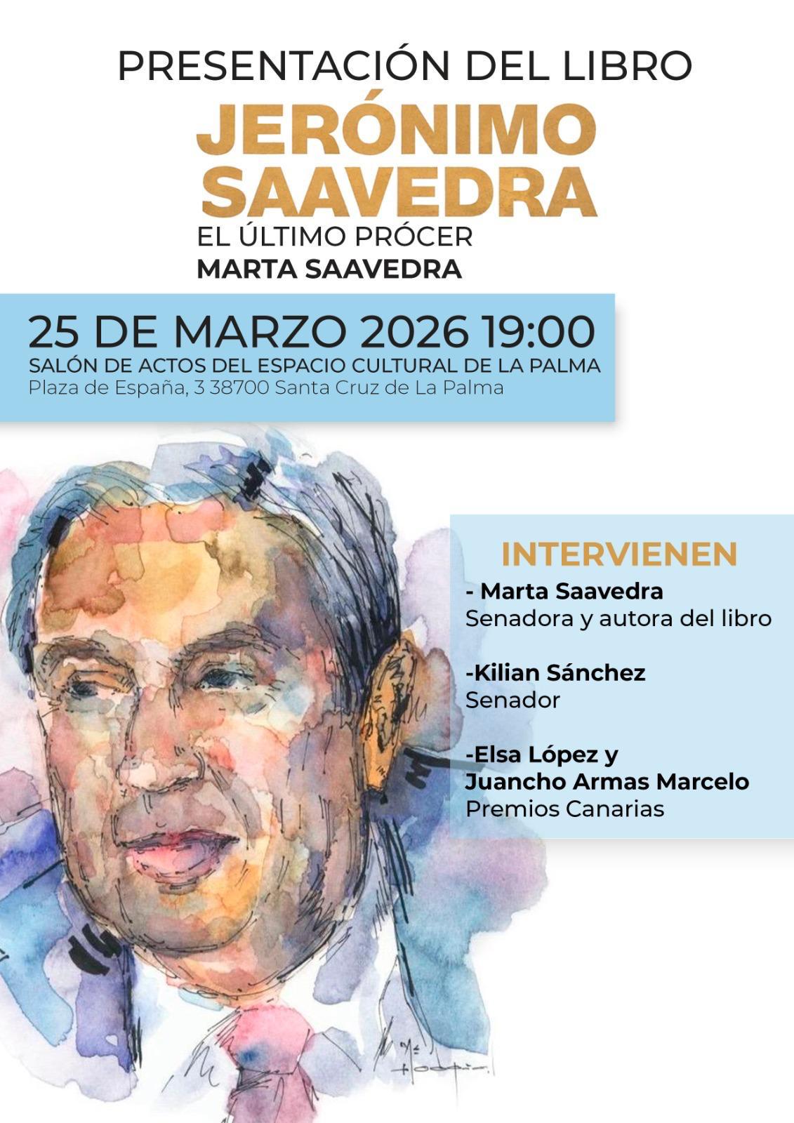 La cultura de Jerónimo Saavedra regresa a La Palma