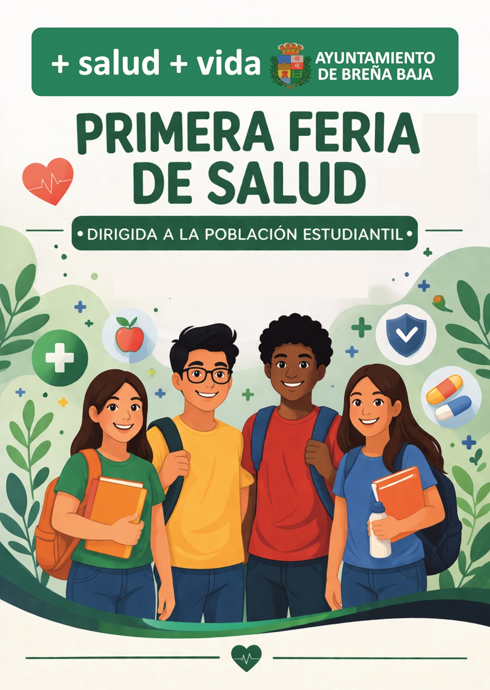 Breña Baja impulsa la prevención entre los jóvenes con su I Feria de Salud Municipal "+ salud + vida"
