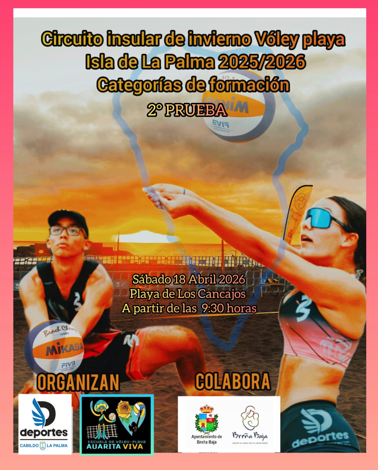 Segunda Prueba del Circuito Insular de Invierno de Voley Playa en Los Cancajos