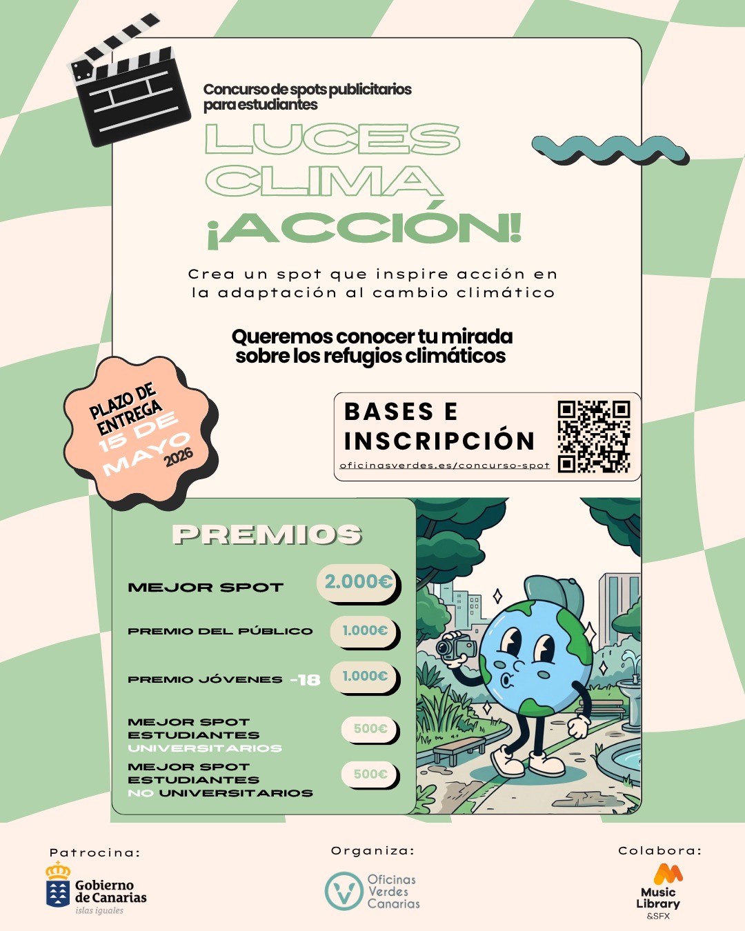 Transición Ecológica recuerda que este viernes finaliza el plazo del concurso audiovisual "Luces, Clima ¡Acción!"