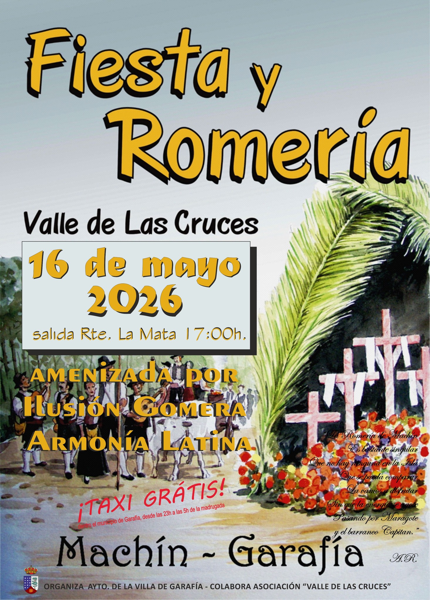 Garafía celebra este sábado la Romería del Valle de Las Cruces en Machín