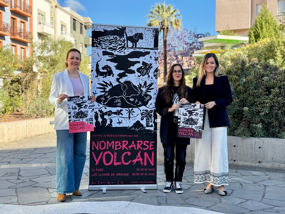 El Cabildo respalda una nueva edición de Nombrarse Volcán, un festival que llena La Palma de poesía, música y arte en la calle