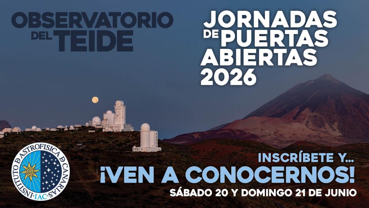 El IAC abre las puertas del Observatorio del Teide a la ciudadanía el fin de semana del 20 y 21 de junio