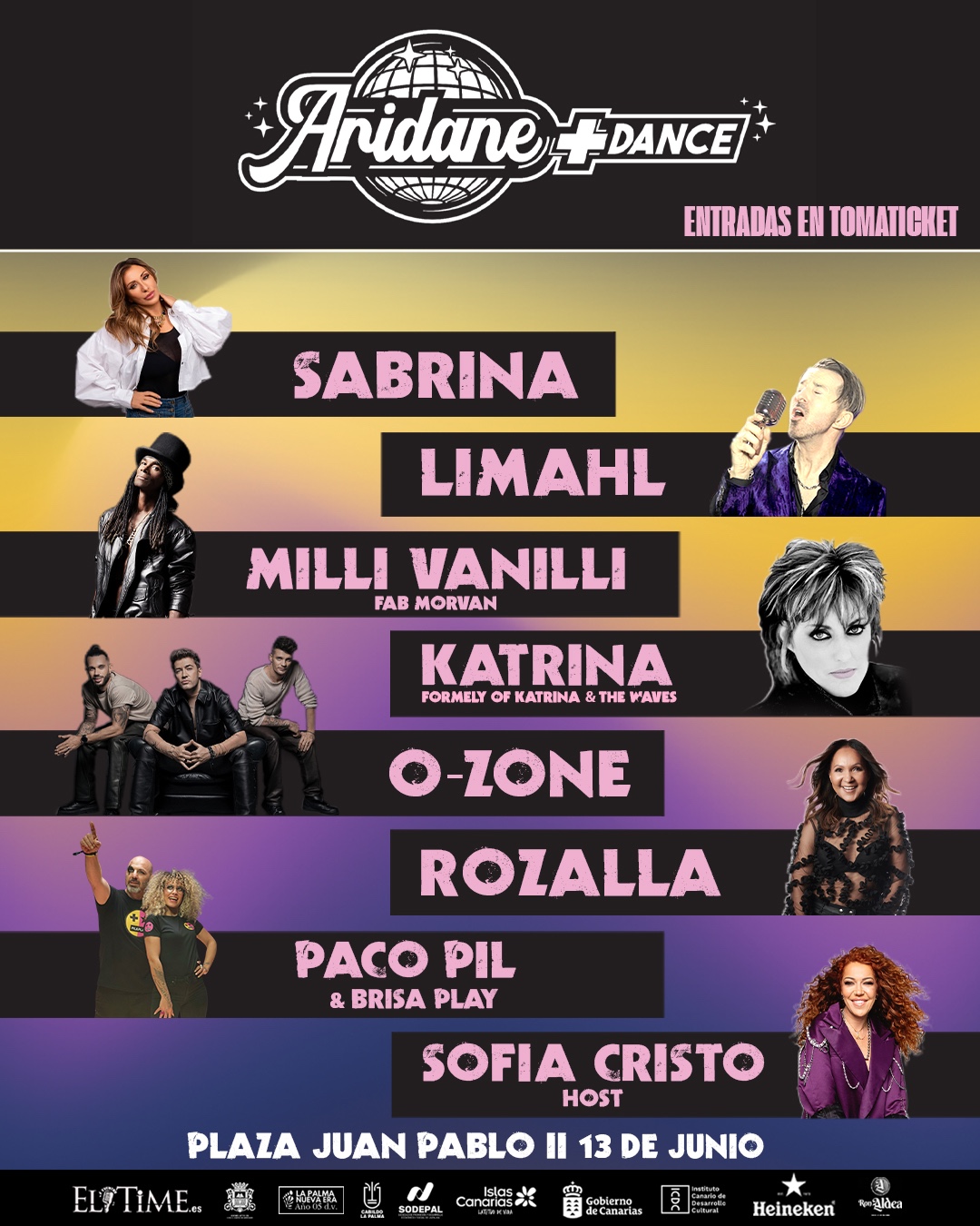 Sabrina, Limahl, Katrina and the Waves, O-Zone, Rozalla, Paco Pil y Milli Vanilli: dos semanas para la noche más nostálgica del verano
